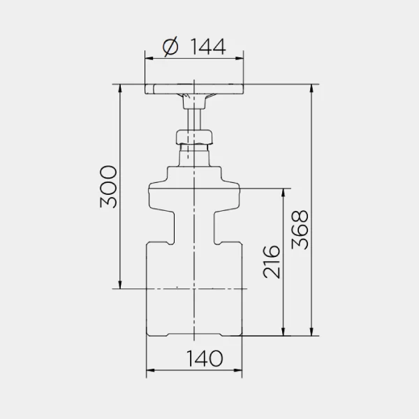 Registro de Gaveta Industrial DN 100 4" 10034000 Docol - Image 2